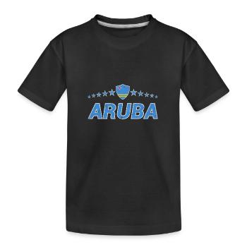 Aruba - Kinder Premium Bio T-Shirt - Schwarz - Vorne