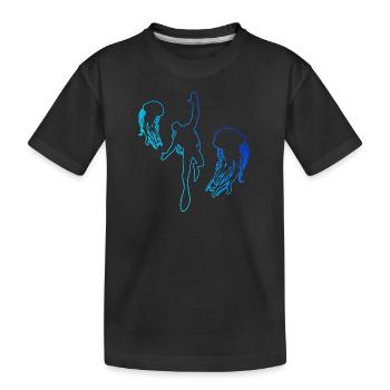 Scuba Diver Diver Diver Men's Diving - Kids' Premium Organic T-Shirt - black - Front