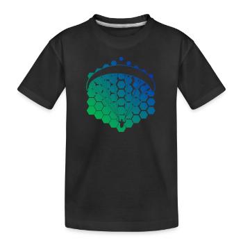Paragleiter Parapente Gleitschirm Gleitschirmfli - T-shirt bio Premium Enfant - noir - Devant