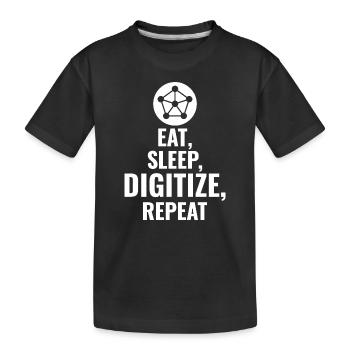 SIG Cartographie Analyse de données Cartographie spatiale - T-shirt bio Premium Enfant - noir - Devant