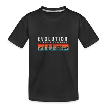 Cheval tiré par des chevaux cible de sang-froid - T-shirt bio Premium Enfant - noir - Devant