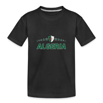Algerien - Kinder Premium Bio T-Shirt - Schwarz - Vorne