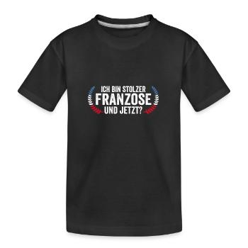 Français Français France - T-shirt bio Premium Enfant - noir - Devant
