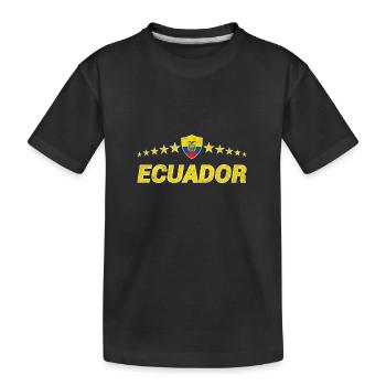 Équateur - T-shirt bio Premium Enfant - noir - Devant