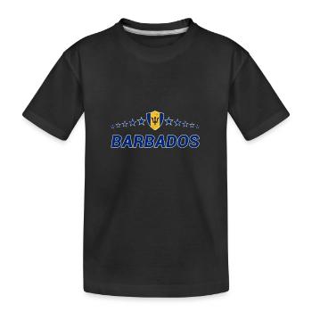 Barbados - Kids' Premium Organic T-Shirt - black - Front