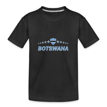 Botswana - Kinder Premium Bio T-Shirt - Schwarz - Vorne