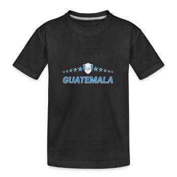 Guatemala - Kids' Premium Organic T-Shirt - black - Front