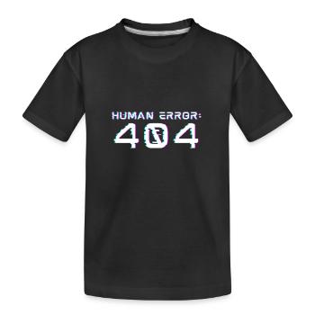Human Error: 404 - Kinder Premium Bio T-Shirt - Schwarz - Vorne