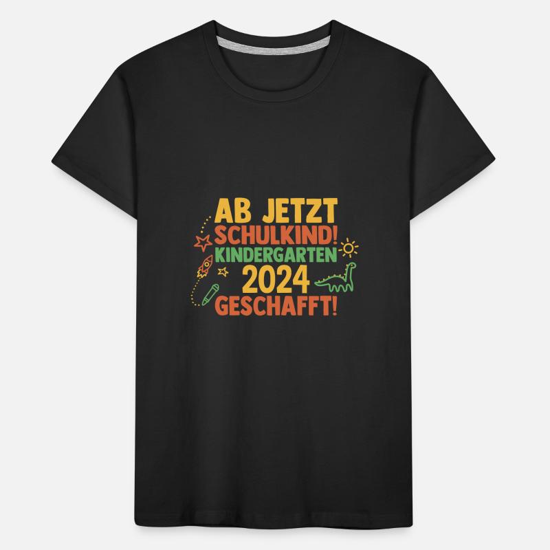 8th grade school child back to school kindergarten kindergarten E Kids' Premium Organic T-Shirt