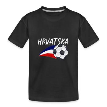 Croates Croates Croates Croatine Hrvatska Croatie - T-shirt bio Premium Enfant - noir - Devant