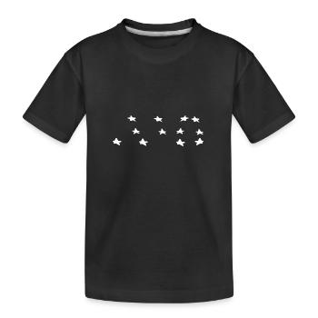 étoile symbole étoile - T-shirt bio Premium Enfant - noir - Devant