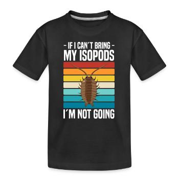 Asseln - Kinder Premium Bio T-Shirt - Schwarz - Vorne