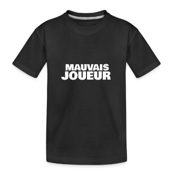 mauvais joueur - T-shirt bio Premium Enfant - noir - Devant