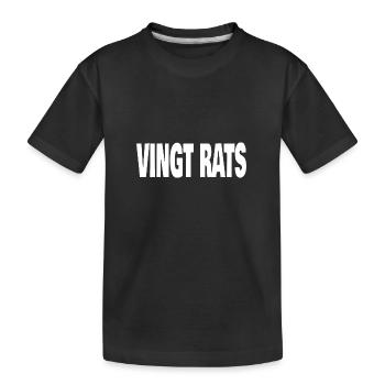 vingt rats - T-shirt bio Premium Enfant - noir - Devant