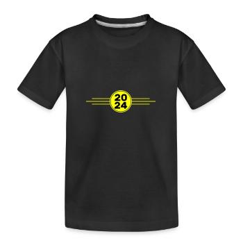 2024 Année du cœur - T-shirt bio Premium Enfant - noir - Devant