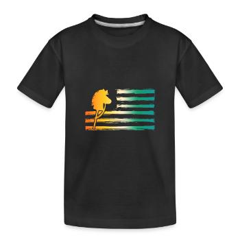Steckenpferd Hobby Horsing - Kinder Premium Bio T-Shirt - Schwarz - Vorne