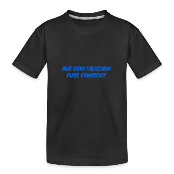 das kam unerwartet - Kinder Premium Bio T-Shirt - Schwarz - Vorne