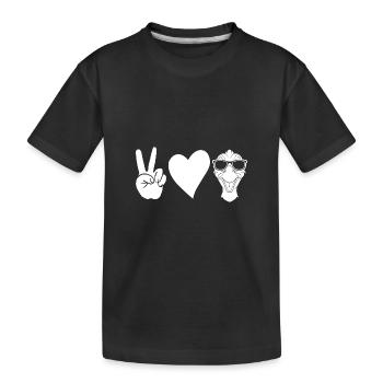 Gans - Kinder Premium Bio T-Shirt - Schwarz - Vorne