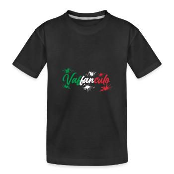 Italien Italiener Vaffanculo - Kinder Premium Bio T-Shirt - Schwarz - Vorne
