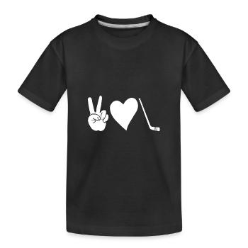 Joueurs de hockey sur glace Hockey sur glace - T-shirt bio Premium Enfant - noir - Devant