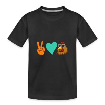 Poules Poule - T-shirt bio Premium Enfant - noir - Devant
