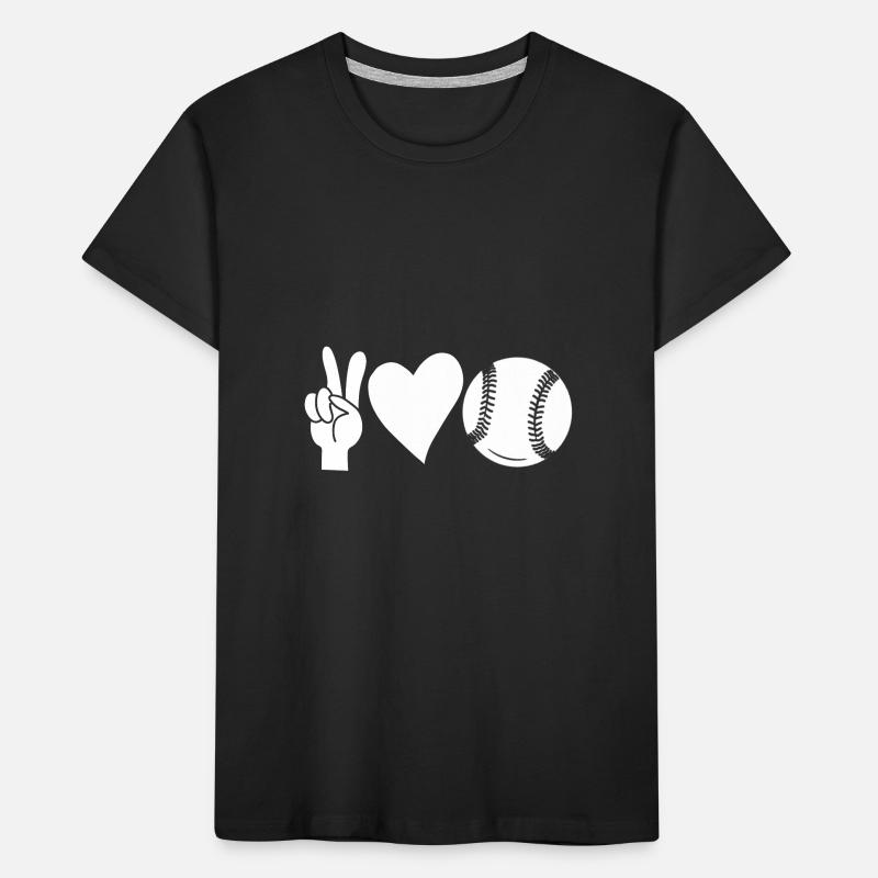 Baseballspieler Baseball Kinder Premium Bio T-Shirt