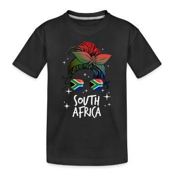 Afrique du Sud - T-shirt bio Premium Enfant - noir - Devant