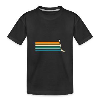 Joueurs de hockey sur glace Hockey sur glace - T-shirt bio Premium Enfant - noir - Devant
