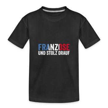 Français Français France - T-shirt bio Premium Enfant - noir - Devant