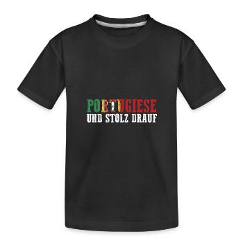 Portugal portugais - T-shirt bio Premium Enfant - noir - Devant
