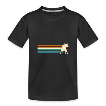 Bovins de buffle Bœufs - T-shirt bio Premium Enfant - noir - Devant