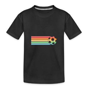 Joueur de football Football - T-shirt bio Premium Enfant - noir - Devant