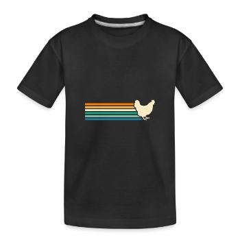 Poules Poule - T-shirt bio Premium Enfant - noir - Devant