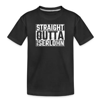 Straight Outta Iserlohn Iserlohner Ruhr - T-shirt bio Premium Enfant - noir - Devant