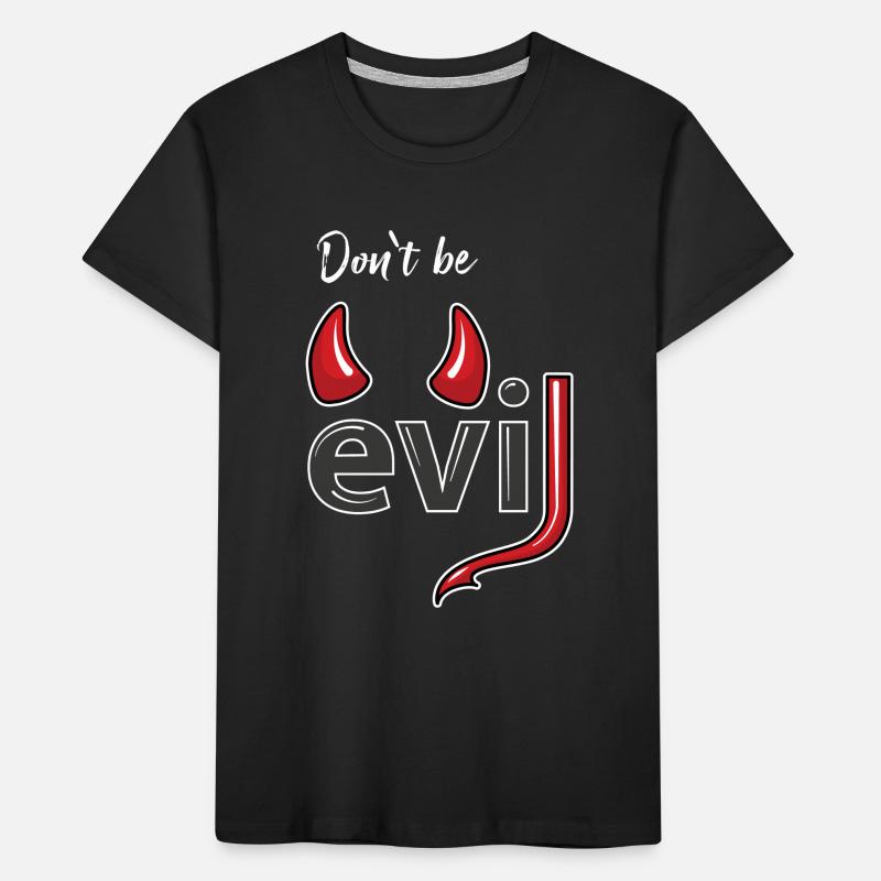 Don't be evil - Devil's Horns Kids' Premium Organic T-Shirt