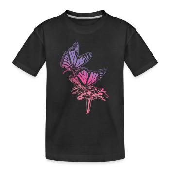 Monarch Butterfly Sketch Graphic Butterfly Lovers - T-shirt bio Premium Enfant - noir - Devant