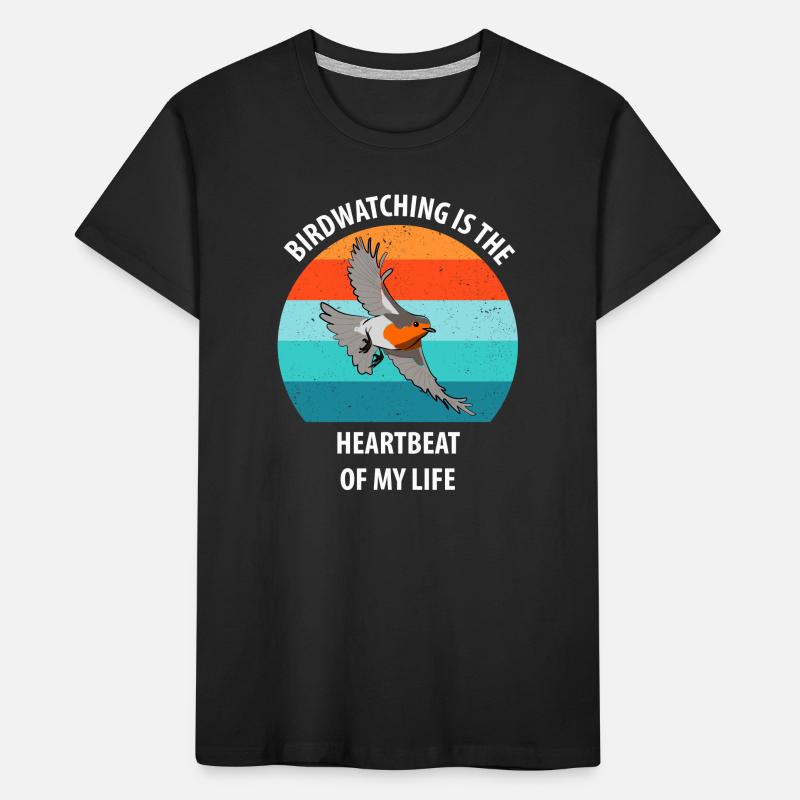 Observation des oiseaux Observation des oiseaux Observation des oiseaux T-shirt bio Premium Enfant