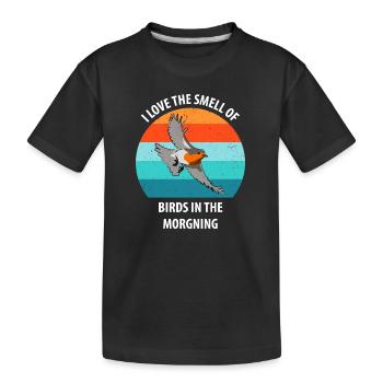 Observation des oiseaux Observation des oiseaux Observation des oiseaux - T-shirt bio Premium Enfant - noir - Devant