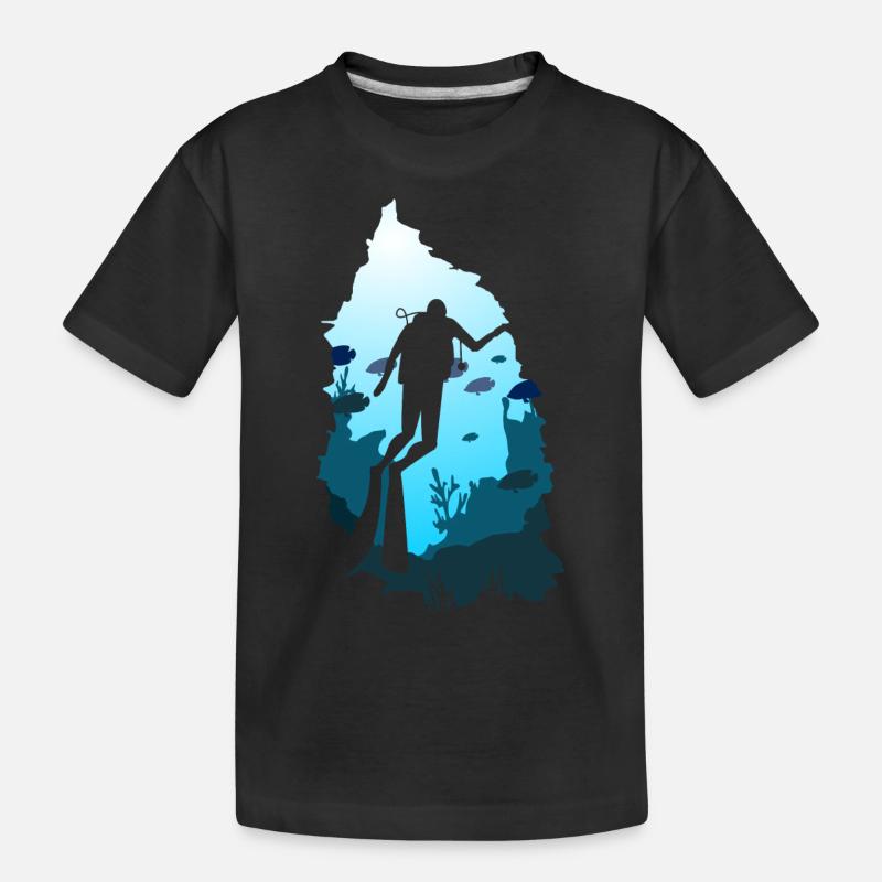 plongee - T-shirt bio Premium Enfant - noir