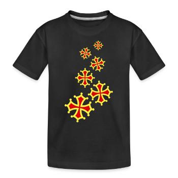 occitania cross 6 - T-shirt bio Premium Enfant - noir - Devant