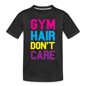 Gym - Kids' Premium Organic T-Shirt - black - Front
