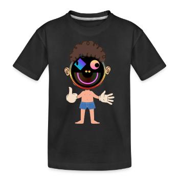 freak thumb up - Kinder Premium Bio T-Shirt - Schwarz - Vorne
