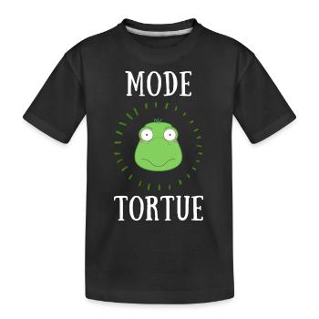 mode tortue - T-shirt bio Premium Enfant - noir - Devant