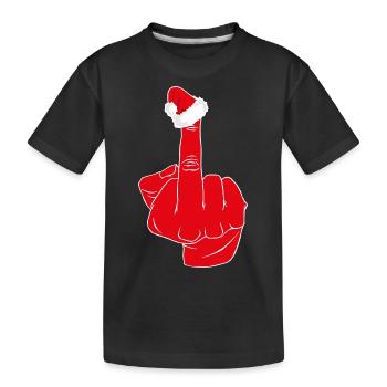Hypocrisie de Noël - T-shirt bio Premium Enfant - noir - Devant