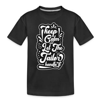 Seamstress Profession Suit Clothing - Kids' Premium Organic T-Shirt - black - Front