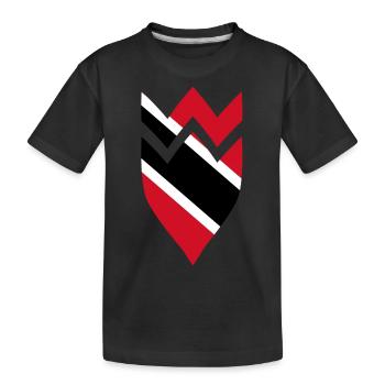 Drapeau des armoiries de Trinité-et-Tobago - T-shirt bio Premium Enfant - noir - Devant