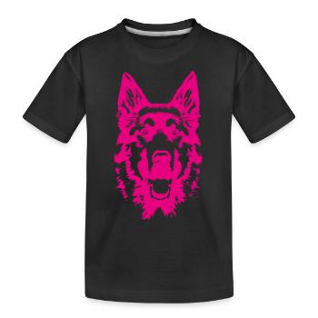 German Shepherd Dog breed dog sport dogs - Kids' Premium Organic T-Shirt - black - Front
