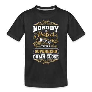Héros de tous les jours Superpuissances du Cap - T-shirt bio Premium Enfant - noir - Devant