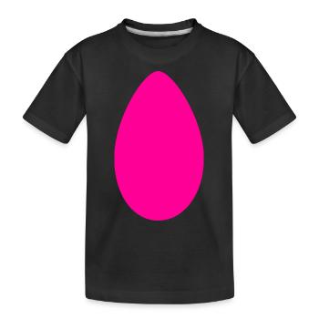 Œuf de Pâques - T-shirt bio Premium Enfant - noir - Devant