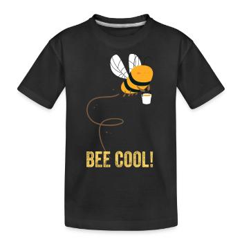 Bee Cool Plante insecte apiculture citations drôle - T-shirt bio Premium Enfant - noir - Devant